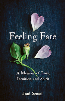 Book cover featuring rose petals
